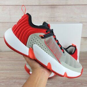 NEW Adidas Trae Young Unlimited Basketball Shoes Men's Size 12 Red/Grey IF5611